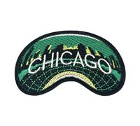 QianSiLi Chicago Embroidered Patch - 3 Inch Iron On Repair Patches for Clothing Sew On Patches for Clothes Jackets, Backpacks, Jeans, Trucker Hats, Bags & Shirts DIY Accessories