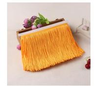 Qiantull 10 Metres Fringe Trim Fringe Ribbon Tassel Silk Fringe Cut Fringe Border Dance Fringe Decorative Ribbon Decorative Border Sewing Accessories for DIY Crafts Costume Decoration 22# 10 m x 10 cm