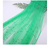 Qiantull 100 cm x 160 cm Tulle Fabric Beads Tulle Decorative Fabric Pearl Mash Fabrics Tulle Table Runner Craft Fabrics Tulle Fabric for Sewing DIY Crafts Table Decoration Wedding Veil Curtains Dark