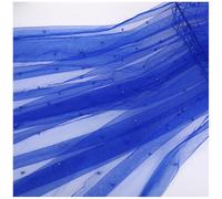 Qiantull 200 cm x 160 cm Tulle Fabric Beads Tulle Decorative Fabric Pearl Mash Fabrics Tulle Table Runner Craft Fabrics Tulle Fabric for Sewing DIY Crafts Table Decoration Wedding Veil Curtains Dark
