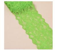 Qiantull 5 Yards Lace Trim Fabric Lace Ribbon Elasticity Lace Border Lace Flower Border Decorative Ribbon Lace Fabric Tulle Decorative Ribbon for Sewing DIY Crafts 8 cm Width 2#