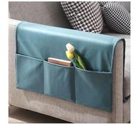 Qiantull Armchair Protector Armrest Covers Armrest Protector with Pockets Arm Caps Recliner Cover Armchair Cover Sofa Protector for Sofa Chair TV Chair Blue 70 x 110 cm
