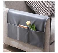 Qiantull Armchair Protector Armrest Covers Armrest Protector with Pockets Arm Caps Recliner Cover Armchair Cover Sofa Protector for Sofa Chair TV Chair Grey 70 x 110 cm