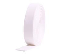Qiantull Leather Strap 10 m x 4 mm Flat Leather Strap PU Leather Cord Leather Flat Strap Faux Leather Strap for Crafts DIY Accessories for Shoulder Strap Wallet Belt Bags White