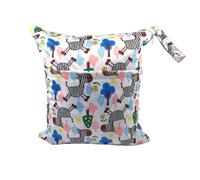 Qiantull Wetbag 40 x 45 cm Wet Bag Nappy Bag Swimming Items Large Cloth Nappies Laundry Bag Nursery Waterproof Wet Bag Nappies Organiser Bag for Camping Travel Gym Beach, 1#