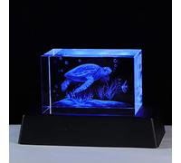 Qianwei 3D Crystals sea Turtle Decor Gifts for Women, Turtle Figurines Stuff Gifts for Turtle Lovers sea Turtle Statue Paperweight Birthday for Best Friend, Keepsake&Paperweight