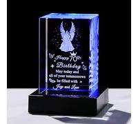 Qianwei 70th Birthday Gifts - Personalized 3D Guardian Angel Gifts for Her & Him - Unique 70 Year Old Present Ideas