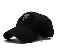 QIANWEIXI Mens Outdoor Sports Cap - Punisher Skull Operator Tactical Cap - Mesh Summer Fitted Hat - Special Force Sniper Swat - Place Patch-Color:5