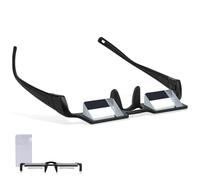 Qianyou Lazy Glasses, Lightweight HD Bed Prism Mirror Glasses, 90° Vision Prism for Reading and Watching TV/Using Your Phone in Bed (Black)