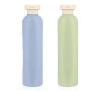 Qianyu 2 Pcs 260 ml Squeeze Bottles with Flip Cap Refillable Empty Leak Proof Small Plastic Travel Size Toiletries Squeezable Container Bottles for Creams Lotion Shampoo Conditioner