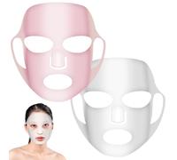 Qianyu 2 Sheets Reusable Silicone Mask Cover Moisturizing 3D Facial Mask Holder Prevent Evaporation Transparent Skincare Beauty Ear-Hook Loops Mask Spa Skin Cover Wrap Beauty Face Tool