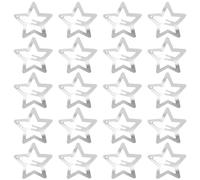 Qianyu 20 PCS Hollow Star Hair Clips Silver Non-slip Metal Star Snap Hair Barrettes Cute Women Hairpins Wedding Y2K Hair Accessories for Women Girls Kids Halloween Carnival Kawaii Decoration