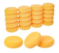 Qianyu 20PCS Pottery Sponges for Clay Round Cleaning Sponge Water Absorption Soap Sponges Soft Artists Painting Sponge for Kitchen Ceramics Household Shoes Leather Care