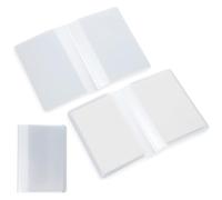 Qianyu 3 Pcs Plastic Wallet Insert Clear Credit Card Wallet Premium Quality Transparent Picture Photo Holder with 10 Page 20 Slots