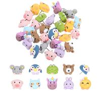 Qianyu 30 Pcs Cute Animal Push Pins Mini Decorative Push Pins for Cork Board Photo Wall Map Bulletin Board Office Home Decor
