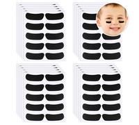 Qianyu 400 Pcs Black Eye Stickers for Kids Lacrosse Fans Sports Face Stickers for Football Baseball Softball Sport Game Themed Party Birthday Party Eye Strips Outdoor Accessories Supplies