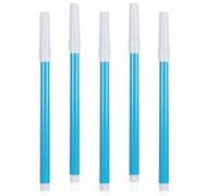 Qianyu 5 Pack Washable Fabric Sewing Markers Erasable Fabric Water Soluble Embroidery Marker Blue Temporary Marking Disappearing Erasable Ink Pen for Quilting Tailor's Dressmaking Supplies Accessories