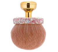 Qianyu Extra Large Body Makeup Brush for Self Tanner Leg Bronzer Wide Head Tanner Blending Brush with Rhinestone Oval Self Tan Back Sunscreen Applicator for Sunscreen Foundation Back Leg Arm Face Body