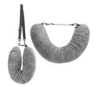 Qianyu Stuffable Travel Pillow Travel Neck Pillow Stuffable with Clothes Adjustable Packable Fillable Storage Bag Packable Airplane Pillows for Extra Luggage Multifunctional Rest Cushion No Filler