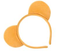 Qianyu Yellow Bear Ears Headband Adult Bear Costume for Halloween Festival Cosplay Party Bear Headband Hairband for Makeup Face Washing Plush Animal Ears Christmas Headbands Carnival