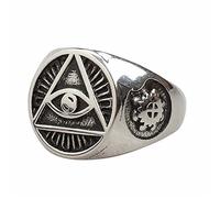 Qiao La Men's Vintage Gothic Rings 316L Stainless Steel Evil Devil Eye Ring QL478 (9)