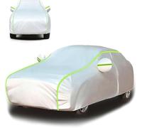 QIAOFANFAN Full Car Cover For KIA Forte /K3 2013 2014 2015 2016 2017 2018 2. Generation, Outdoor Waterproof Breathable Rain Anti Ultraviolet With Night Reflective Strips Protection,A/Silver