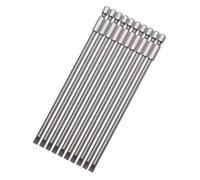 QIAOG 4/10Pcs Slotted Screwdriver Bit Set Magnetic for Drill 1/4 Hex Shank Cross Screw Driver Tip Kit Precision Power Tool Accessory .0223