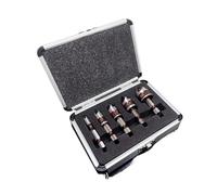 QIAOG Countersink Drill Bit Set 1/4'' Hex Shank 82 Degree 5 Flute Countersunk Mill Cutter Hole Wood Metal Chamfering Tools,0308