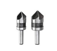 QIAOG High Speed Ti Countersink Drill Bit Set Chamfer 1/4" Hex Taper Hole Cutter Wood Metal Countersunk Deburring Chamfering Tool,0315
