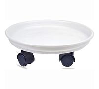 QIAOH Plant Caddy With Casters Diameter 21cm, Plant Caddy, Plastic Rolling Plant Stands Heavy Duty Plant Dolly With Wheels For Indoor And Outdoor Large Heavy Plant Pot Saucers