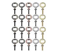 Qiaohome 20 PCS Metal Beer Opener Threaded Beer Opener Flat Opener Inserts Kit for DIY Projects
