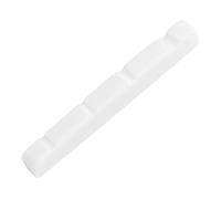 Qiaohome Pre-slotted Flat Bottom Bone Bass Nut for 4 String Precision Bass, 38x3.5x5/4.5mm