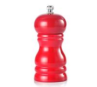 Qiaohome Wood Salt and Pepper Grinder Set Manual Pepper Salt Mill Shaker, Solid Wood with Adjustable Coarseness Red
