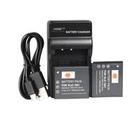 QIAOJINLIN DSTE 2x KLIC-7001 Rechargeable Li-ion Battery + Travel and USB Charger Compatible for Kodark Easyshare M1063, Easyshare M1073 IS, EASYSHARE M340, EasyShare V610, EasyShare V705 Camera