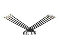 QiaoJun 36Pcs 14G Fit For Bicycle Spokes Stainless Steel Road Mountain Bike Cycle 236/246/248/250/255/258/261/263/265mm Nipples Accessories(14G 236MM BK 36pcs)