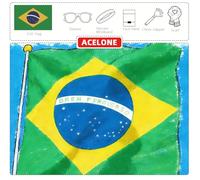 QIAOLUBI USA, Canada, Mexico World Cup Themed Hand Clappers Noisemaker Set - Eye Face Paint Blendable, National Flag, Fan Scarves, Wristbands and National Flag Glasses, Event Atmosphere Props (Bra)