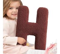 Qiaonan Letter Cushion, 26 English Alphabet Throw Cushions, Cuddly Cushion with Initial Letters from A to Z, Decorative Cushions for Sofa, Couch, Car, Bedroom, Children's Room, Living Room Decoration