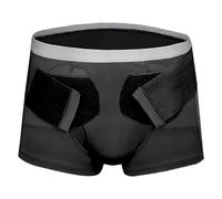 QiaoRong Hernia Support Belt, Double or Single Inguinal, Hernia Support Underwear for Men, Women, Pain Relief, Pre and Post Surgery Recovery(Large)