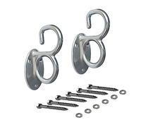 QIAOTLB 2Pcs Wall Mounted Modular Hooking Platform for Resistance Bands Suspension Straps Stretch Strand Large Loop Bands
