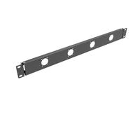 QiaoYoubang 1U Hinged 4 D-Series XLR HDMI Audio Rack Mount Panel