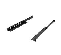QiaoYoubang 1U Universal Rack Mount 4-Post Shelf Rail 16-29 Inches Deep for APC HP IBM DELL and Compaq