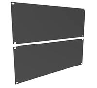 QiaoYoubang 2 Pack Blank Panel - Metal Server Rack Panel for 19in Server Rack Cabinet or Enclosure, Black (4U)