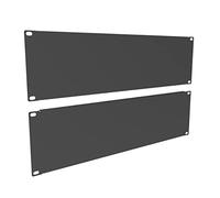 QiaoYoubang 2 Pack Blank Panel - Metal Server Rack Panel for 19in Server Rack Cabinet or Enclosure, Black (3U)