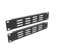 QiaoYoubang 2 Pcs of 10 inch Vented Blank Panel 1U Rack Mount for 10 Inch Server Rack, Network Cabinet or Desktop Rack