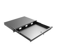 QiaoYoubang Server Cabinet Case 19 Inch Rack Mount Lockable Drawer with Key, 12.6 Inch Depth (1U)