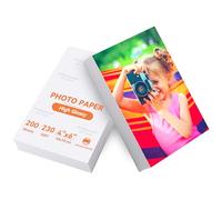 Qiareoiu 200 Sheets Photo Paper 6x4 inch, 230gsm Photo Paper, A6 Photo Printer Paper Glossy for Canon Hp Epson Inkjet Printer