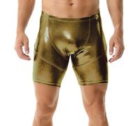 QiaTi Men's Shorts Slim Fit Hot Short Pants Men Sexy Tight Shorts for Casual Holiday