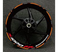 QIBBEI Motorcycle Reflective Wheel Rim Stripe Sticker Front Rear Full Set Decal For B&MW HP4 S1000RR S1000 RR 2009-2022 Rim Decals(Color11)