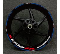 QIBBEI Motorcycle Reflective Wheel Rim Stripe Sticker Front Rear Full Set Decal For B&MW HP4 S1000RR S1000 RR 2009-2022 Rim Decals(Color22)