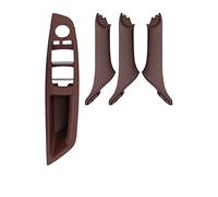 QIBBEI Original Left Hand Drive LHD Black Car Interior Inner Door Handle Panel Pull Trim Cover for BMW 5 Series F10 F18 F11(4pcs Red Wine)